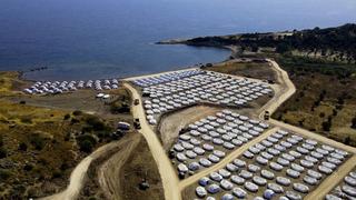 Grecia: 9.000 refugiados y más de 200 casos de coronavirus en el nuevo campo de Lesbos [FOTOS]
