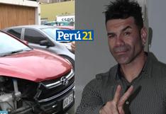 Camioneta de ‘Tomate’ Barraza choca en Pueblo Libre y no se sabe si el salsero manejaba