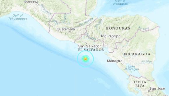 Dos sismos sacudieron El Salvador este martes. (Foto: USGS)