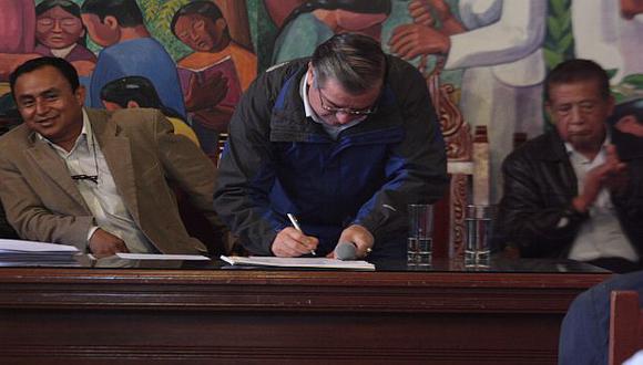 Una burla. El premier Valdés lamenta la negativa de Santos de firmar el Acta de Acuerdos.  (USI)