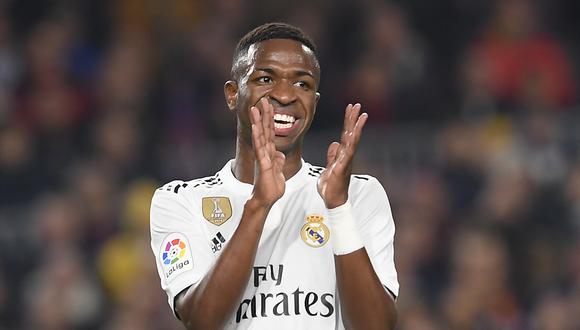 Vinícius Júnior tiene contrato en Real Madrid hasta mediados del 2024. (Foto: AFP)