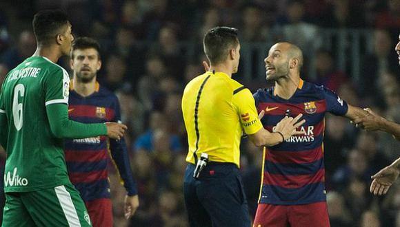 Javier Mascherano y el Barcelona nos enseñan que hay una diferencia clara entre insultos. (Reuters)
