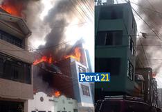 Infierno en Breña: Incendio de grandes proporciones consume casas cerca de La Rambla