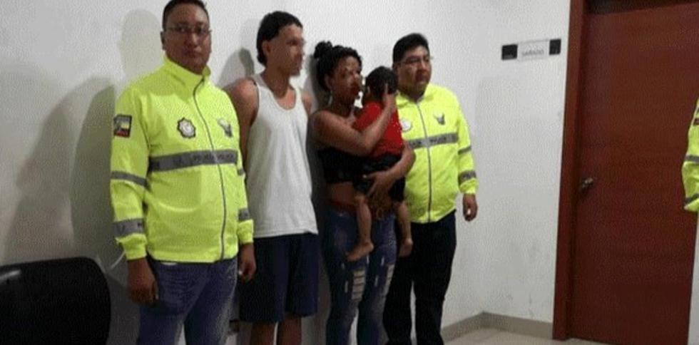 Padres que ofrecían a sus bebés para fines sexuales fueron detenidos por la Policía. (Policía de Ecuador)