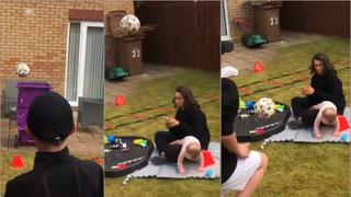 Instagram viral: Niño golpeó a su hermana en el rostro con una pelota de fútbol tras brutal ‘fail’ [VIDEO]