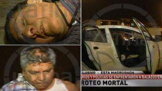 Hallan chalecos de la Policía en auto de delincuentes heridos en el Callao