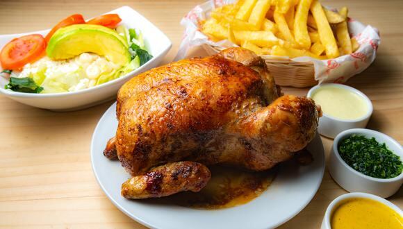 Pollo a la brasa Chios Chicken.