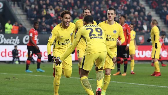 Cavani, Neymar y Mbappé se lucieron juntos nuevamente en el ataque del conjunto parisino. (Getty Images)