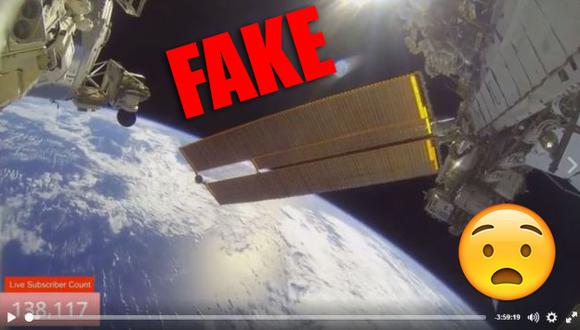Esas transmisiones en vivo desde el Espacio que viste en Facebook son falsas: aquí la explicación.