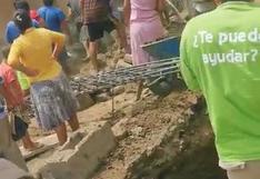 Dos personas quedan sepultadas tras derrumbe de muro de adobe en Lambayeque | VIDEO