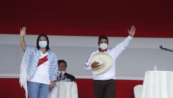 Los candidatos presidenciales de Fuerza Popular y Perú Libre participarían en un nuevo debate del JNE, que también organizaría un segundo mixto, con vicepresidentes y equipos técnicos. (Foto: Hugo Pérez / @photo.gec)