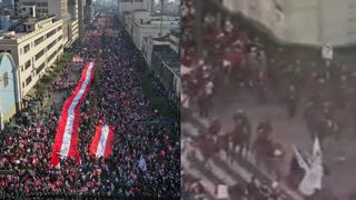 ‘Reacciona Perú’: marcha se vuelve violenta tras lanzamiento de gas lacrimógeno en Av. Abancay | VIDEO