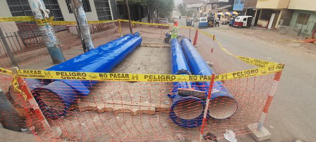 Promesa. El ingeniero del consorcio San Miguel asegura que tuberías llegarán en agosto. (Foto: Perú21)