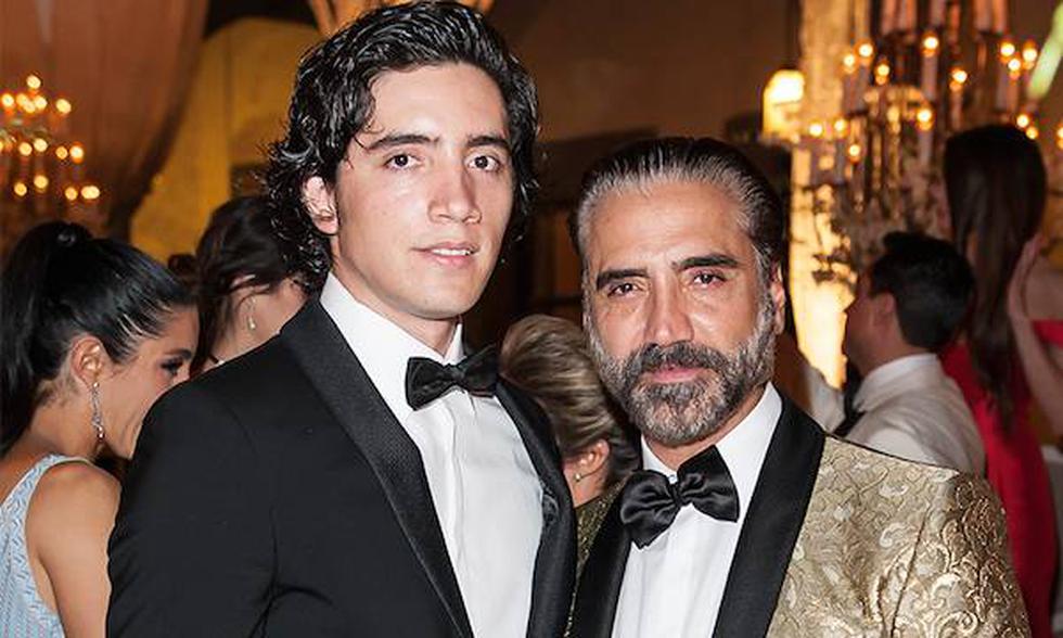 "Mi papá ni siquiera toma", dijo el hijo de Alejandro Fernández. (Instagram Alex Fernández)