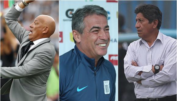 Estos son los tres candidatos a mejor entrenador del 2019 en la Liga 1. (Foto: GEC)