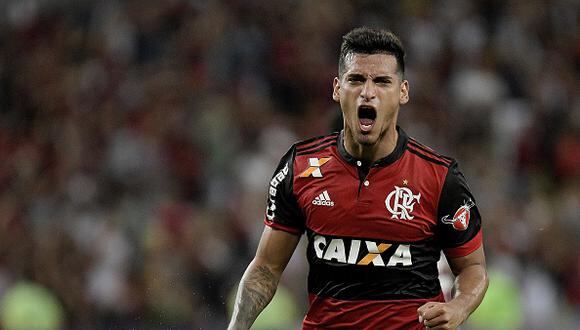 Miguel Trauco disputó su primera final continental con Flamengo. (Getty Images)