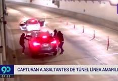 Capturan a sujetos que habrían asaltado a una familia en el túnel de Línea Amarilla [VIDEO]