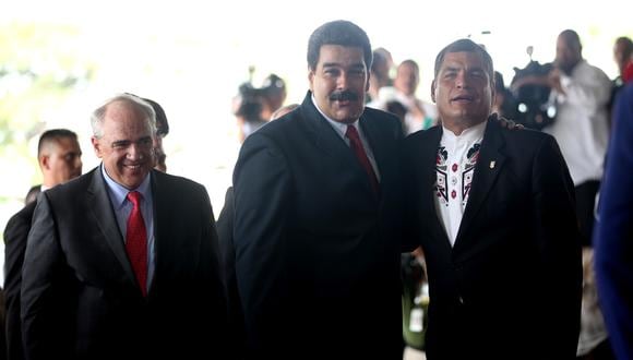 DE TAL PALO. Expresidentes de izquierda no cuestionan a Maduro. (Foto: Cancillería de Ecuador)
