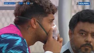Alianza Lima vs. Binacional: Adrián Balboa usó balón de oxígeno en la banca de suplentes [VIDEO]