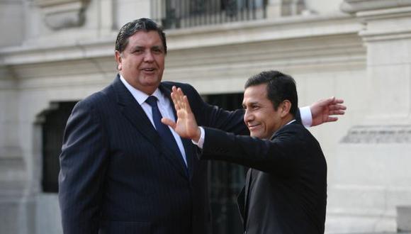 Alan García y Ollanta Humala en 2011. (Perú21)