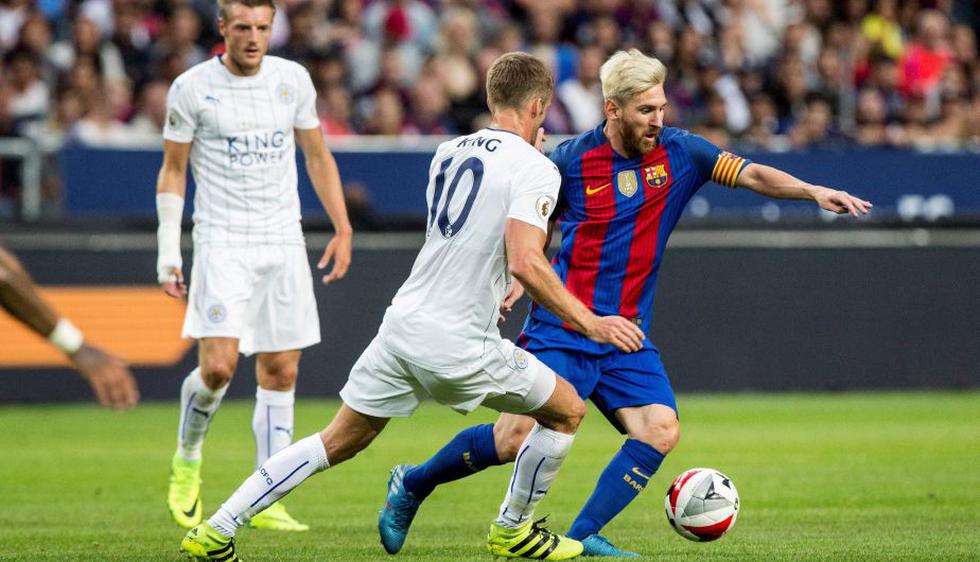 Barcelona derrotó 4-2 al Leicester City en la International Champions Cup. (Reuters)