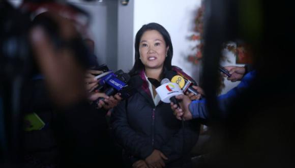 Keiko Fujimori lamentó declaraciones de Nadine Heredia y Pedro Cateriano. (Perú21/Luis Centurión)