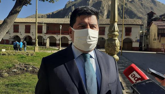 Huancavelica: ​Maciste Díaz indicó que la enfermedad no lo detendrá en su lucha para combatir la pandemia. (Foto: GEC)