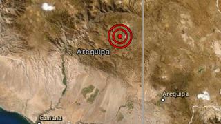 Arequipa: sismo de magnitud 3,5 se reportó en Caylloma, señala IGP