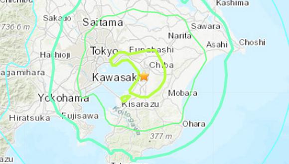 Reportan terremoto en Japón. (Foto: USGS)