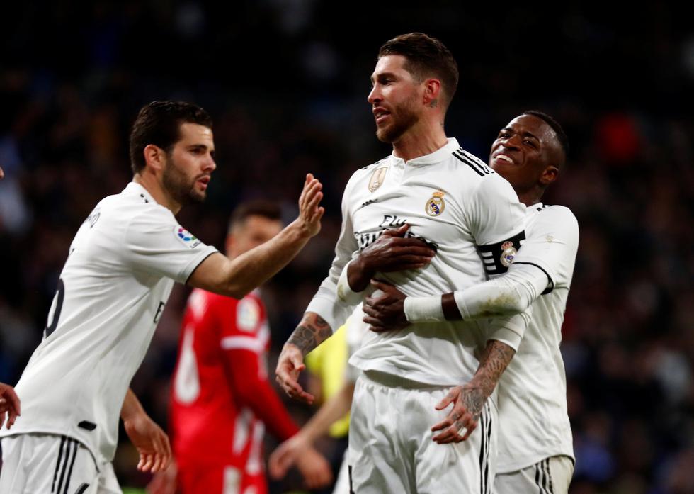 Real Madrid venció 4-2 por la ida de los cuarto de final de la Copa del Rey. (Reuters)
