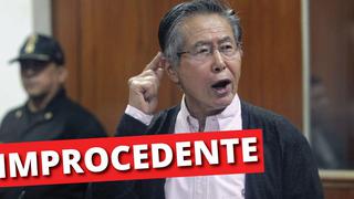 Alberto Fujimori: Poder Judicial declaró improcedente hábeas corpus presentado a su favor