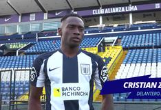 “Nunca pensé estar en un equipo tran grande como Alianza Lima”, dijo Cristian Zúñiga [VIDEO]