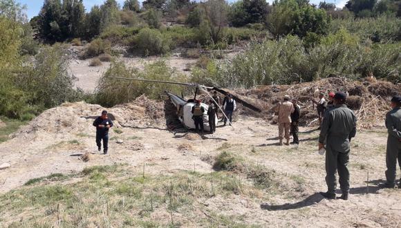 Accidente se registró esta mañana y Ejército del Perú asegura que se trató de una falla mecánica. (Foto: Difusión)&nbsp;