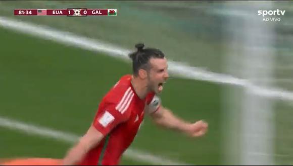 Gareth Bale se encargó de anotar el empate de Gales ante Estados Unidos. (Foto: Captura)