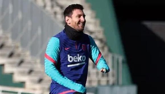 Lionel Messi tiene 4 goles con camiseta del Barcelona, en lo que va del 2021. (Foto: FC Barcelona)
