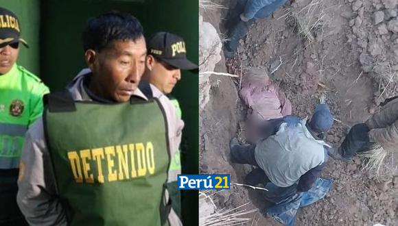 Para ocultar el crimen, el feminicida habría llevado el cadáver de la mujer a una quebrada del cerro donde la enterró. (Foto: composición Perú21).