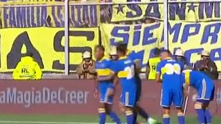 Gol de Briasco para el 1-0 de Boca Juniors sobre Racing por el Trofeo de Campeones