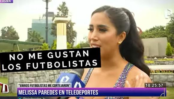 Melissa Paredes sorprende con tremenda confesión sobre los futbolistas. (Foto: Panamericana TV)