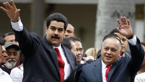 Enemigo mío. Maduro (izq.) con Cabello. Su enemistad estaría camuflada por la coyuntura. (Reuters)