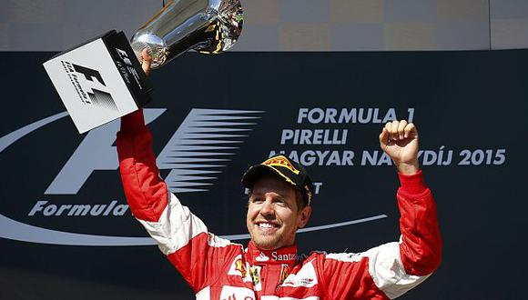 Sebastian Vettel sosrprendió a Hamilton y ganó GP de Hungría. (Reuters)
