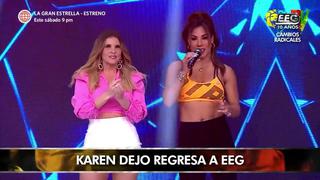 EEG: Karen Dejo regresó al reality de competencia para enfrentar a Rosángela Espinoza