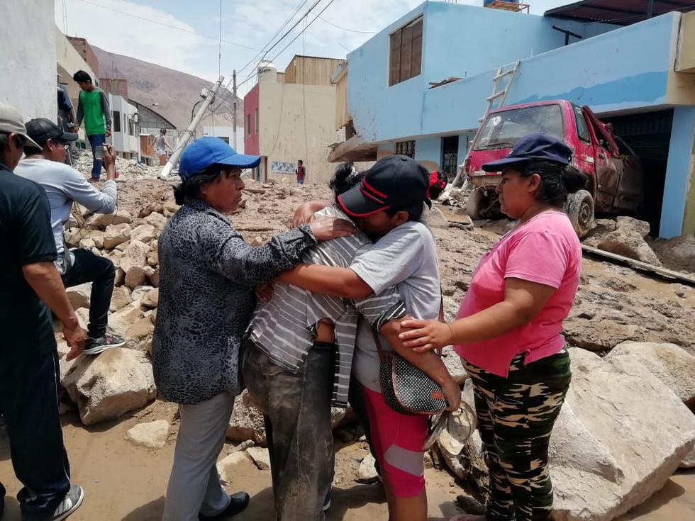 Huaico en el distrito de Aplao dejó a 52 familias sin viviendas.,