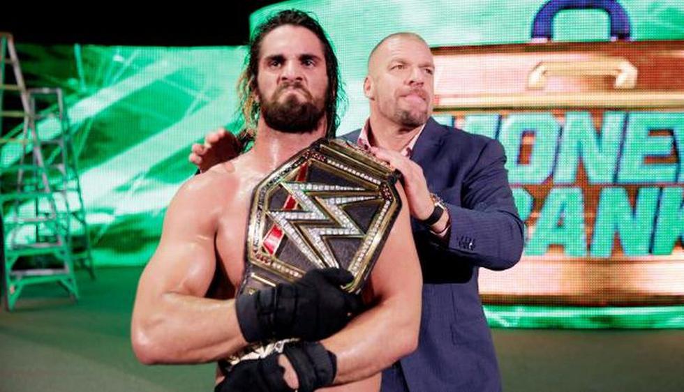 WWE Seth Rollins retuvo su título en Money in the Bank [Fotos y video