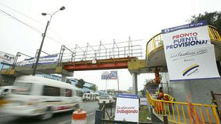 Carretera Central: Municipalidad de Lima restituye provisionalmente puente peatonal [Fotos]