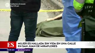 Mujer es hallada sin vida en una calle de San Juan de Miraflores
