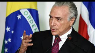 Presidente brasileño afirma que terminará su mandato y que "no piensa renunciar"