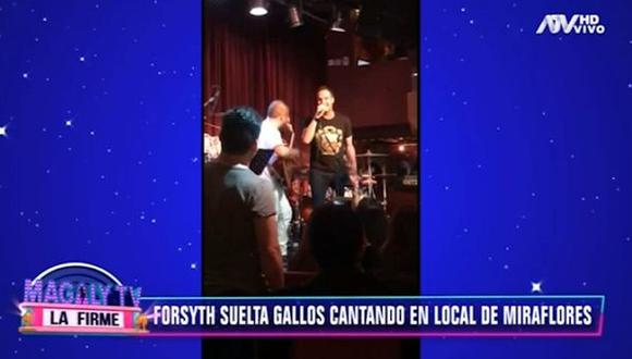 George Forsyth se olvida de sus problemas cantando junto a Diosdado Gaitán Castro. (Foto: Captura de video)