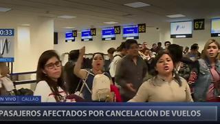 Cientos de pasajeros afectados por cancelación de vuelos en aeropuerto Jorge Chávez