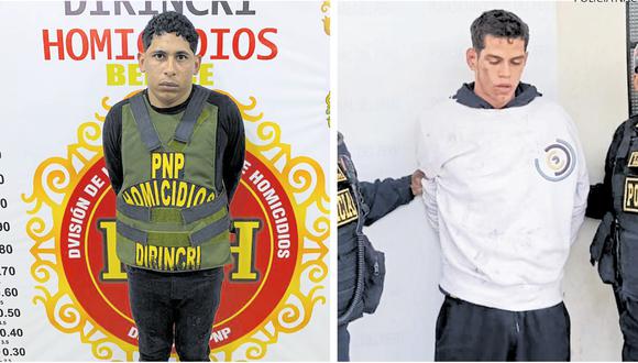 Hermanos del crimen. Bryan Jiménez y Cristopher Fuentes se conocieron de niños en Venezuela y se volvieron inseparables. (FOTO: PNP)