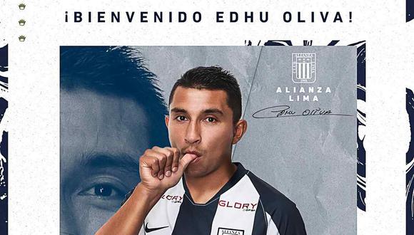 Alianza Lima anunció el fichaje de Edhu Oliva. (Foto: @ClubALoficial)